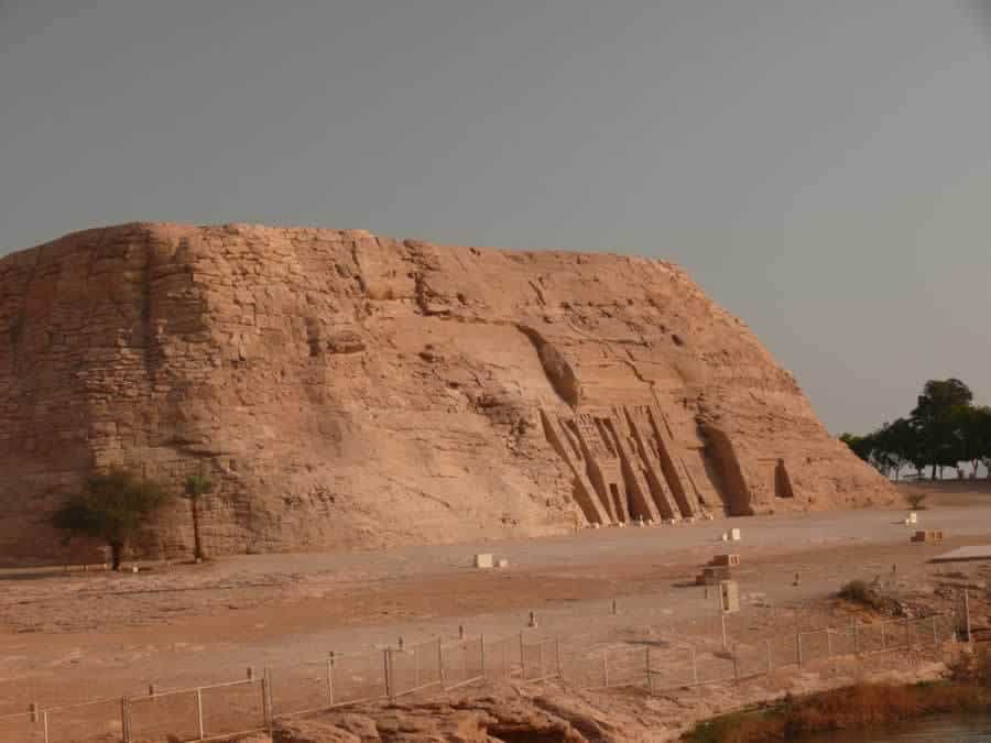 The whole hill got moved here by UNESCO to save it from flooding from the Aswan dam