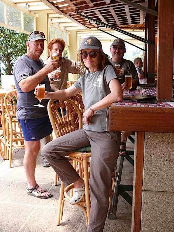 A beer in the bar at Hotel Rwanda