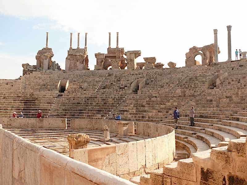 Theatre by day, Leptis Magna