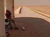 Contact via satellite-web with life beyond the desert