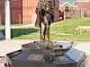 Ghandi (Martin's hero for demonstrating the power of peaceful resistance) presides over the other entrance