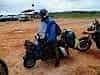 .. and his bike doesn't like Venezuelan petrol