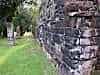 Mould invades the stonework - this is the tropics