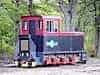 replica of the train the prisoners used to extract timber