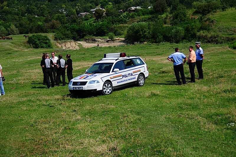 Police and Ministry officials keep a watching brief
