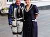 Jo makes mates with the staff - also a grandma