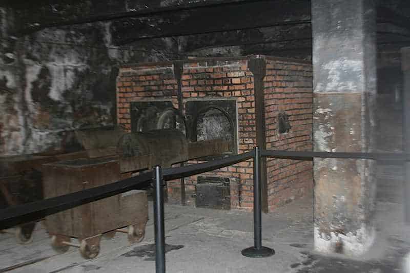 The crematorium next to the gas chamber of Auschwitz I