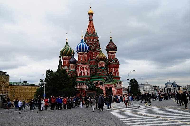 Disneyland Moscow? No it's St Basil's Cathedral, Red Square