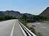 The Hexi Corridor at its narrowest - a separate mountain range on each side
