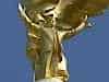 The sun always shines on this boy - his statue rotates with it every day