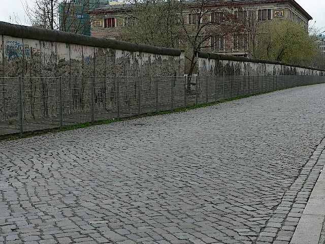 The Berlin wall, what's left of it