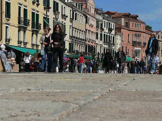 Tourist walkway, Venice