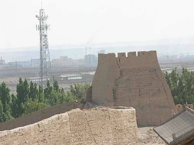 Clash of civilisations - the Great Wall amidst modern factories