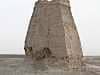 Our first glimpse of the Wall - a 10th century beacon tower east of Dunhuang, in the Taklamakan