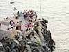 Crowd assembles to see the famaous Acapulco Clifftop Divers